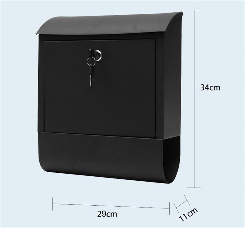 Hot Sales Outdoor Wall-Mounted Stainless Steel Mailbox