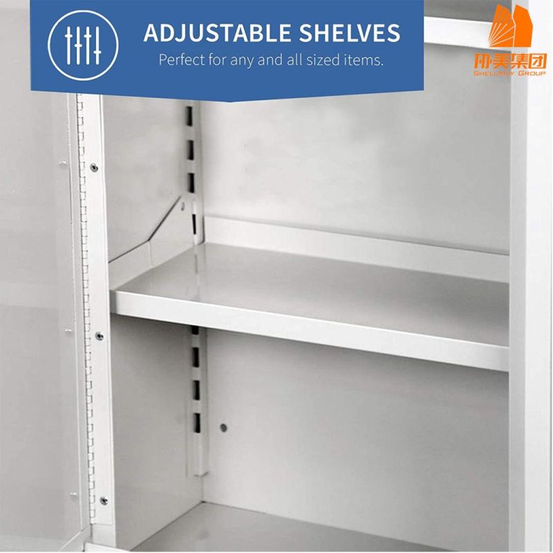 Yard or Garage Two-Layer Storage Lockers, Moisture-Proof Tool Cabine