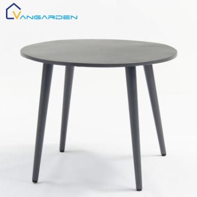 Vangarden Dia. 90cm Round Aluminum Alloy Outdoor Garden Dining Table