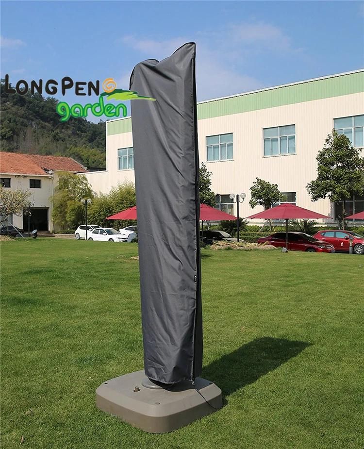 Polyester Garden Sun Umbrella Cover Waterproof with Zipper
