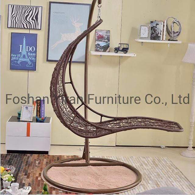 Hanging Chair with Stand/Outdoor Patio Hammock /Egg Shaped Rattan Swings