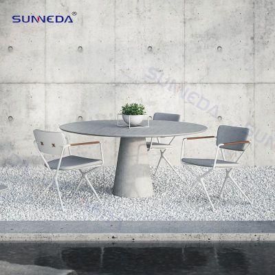 Hot Sale Rock Plate Tabletop Modern Outdoor Dining Set