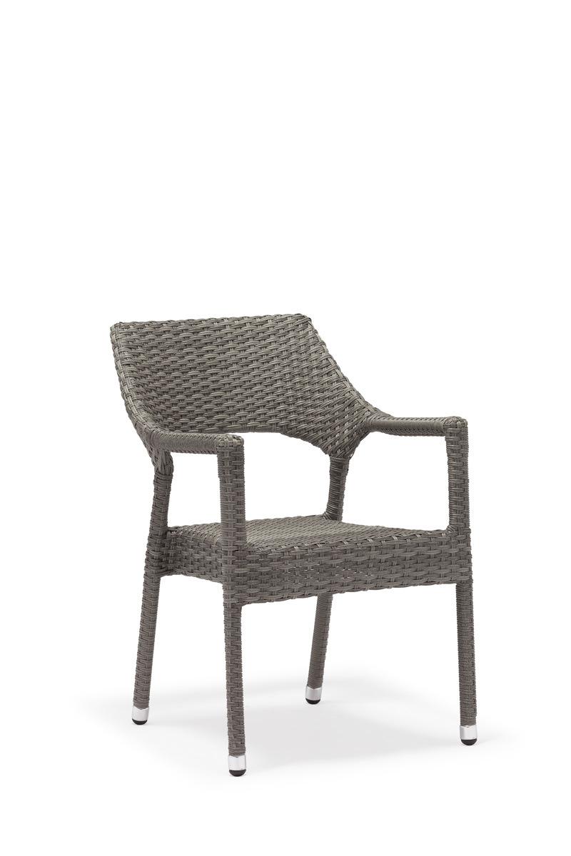 Aluminium Pool Furniture Rattan Dining Chair
