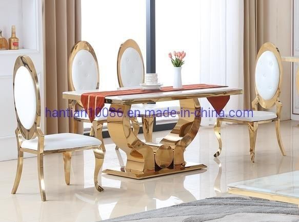 Simple White Folding Wedding Furniture Hotel Banquet Outdoor Metal Table
