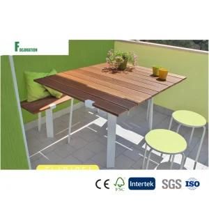 Italian Design Waterproof WPC Composite Outdoor Bench &amp; Table
