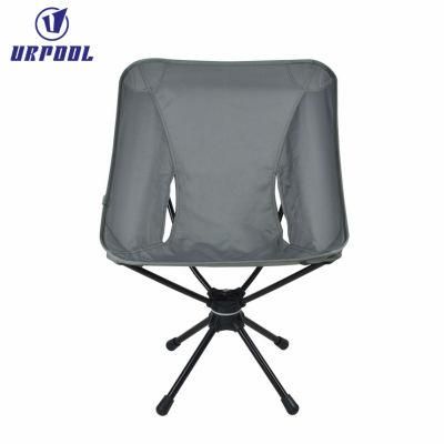 Portable Camping Swivel Folding Chair Seat Foldable Camp Tripod Chair Outdoor Survival Gear for Hiking Fishing Hunting Travel
