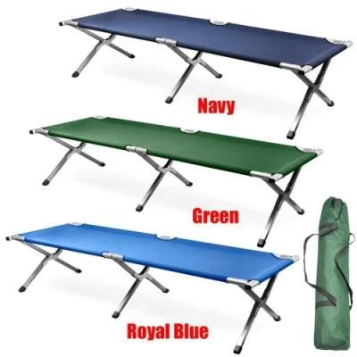 Top Green Backpack Bed Aluminum Military Folding Camping Bed Outdoor Camping Cot Bed