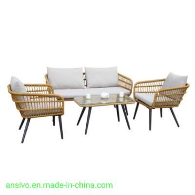 Outdoor Rattan Chair Sofa Combination Balcony Sales Department Nordic Courtyard Outdoor
