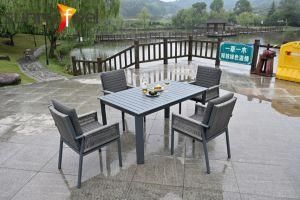 Aluminum Patio Outdoor Dining Furniture Set Table