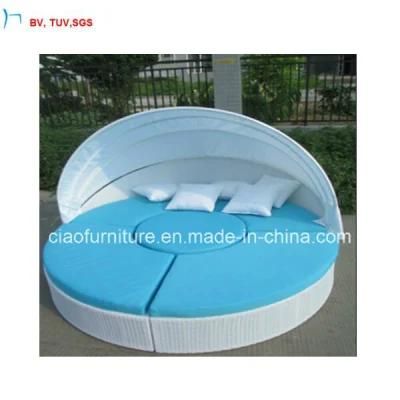 Beach Sofa Rattan Chaise Lounge for Garden (H-CF699L)