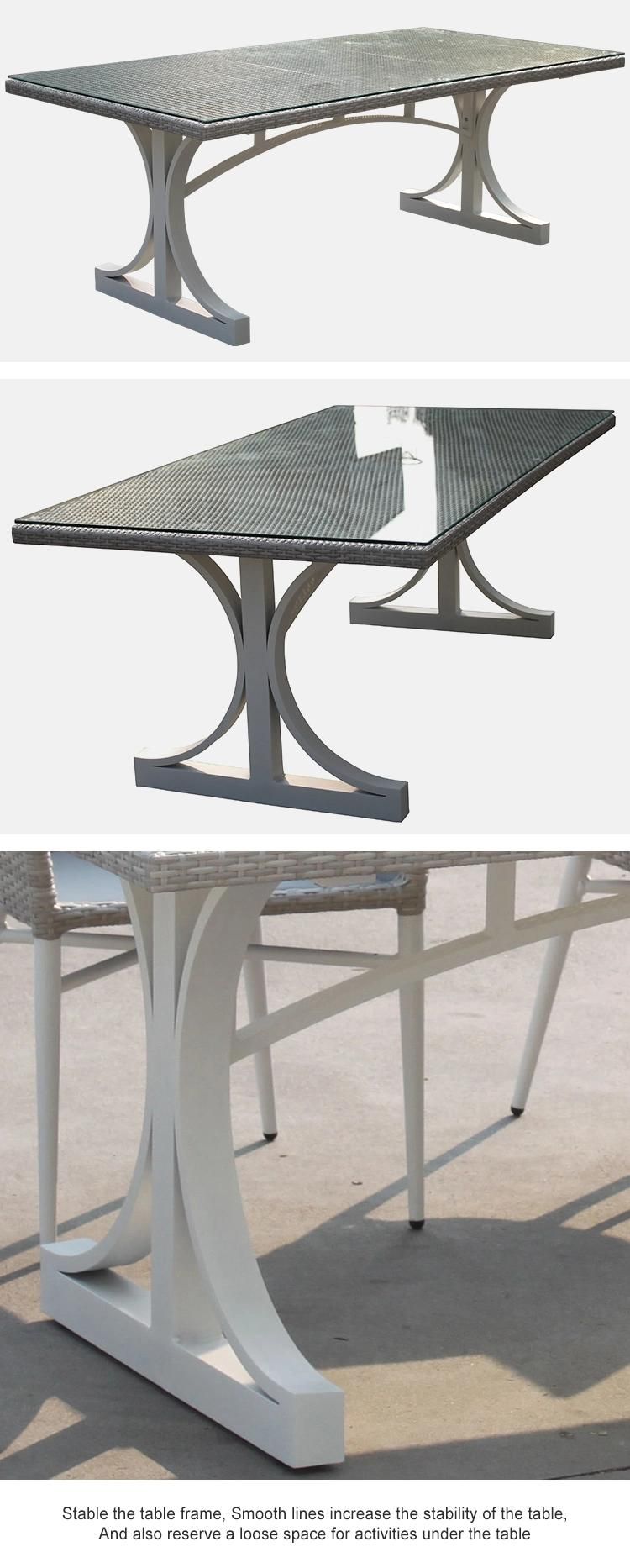 Luxury Darwin Carton Box Wicker Outdoor Set Rattan Dining Sets