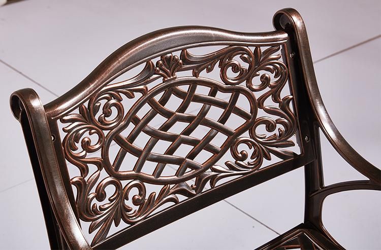 Antique Design Outside Garden Chair Metal Aluminium Furniture