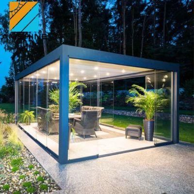 Customized Motorized Bioclimatic Outdoor Gazebo Garden Adjustable Louvered Roof System Pergola
