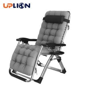 Uplion Outdoor Lounge Chairs Sun Loungers Zero Gravity Chairs with Cushion Adjustable Padded Lounger Chair