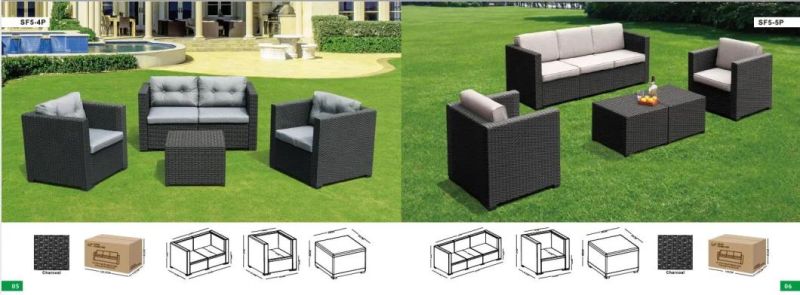 Hot Sale Outdoor Garden Furniture Round Rattan Sofa