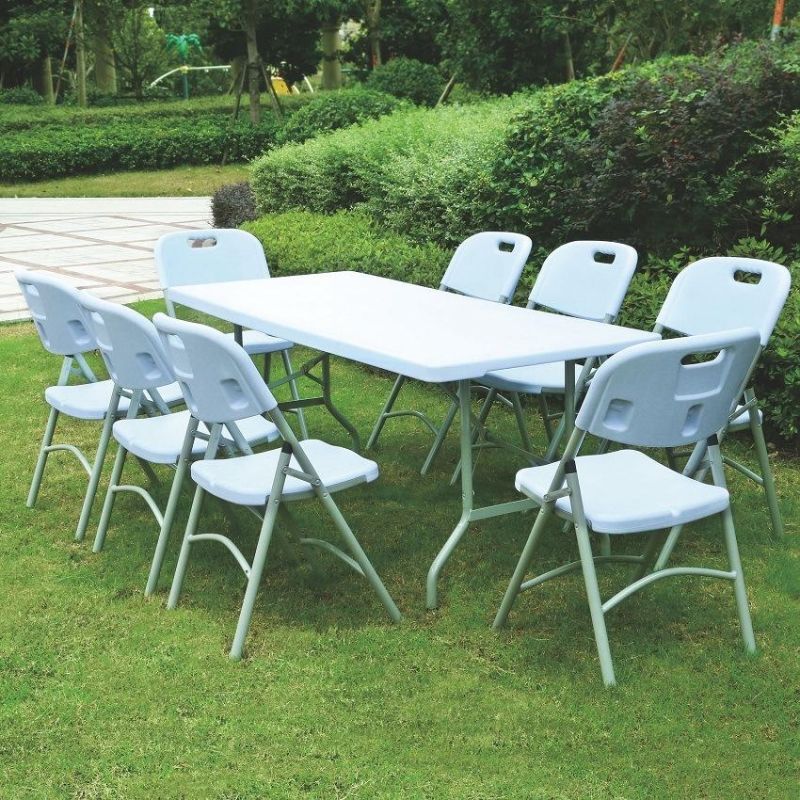 Indoor Outdoor White HDPE Plastic Folding Chair for Party Events