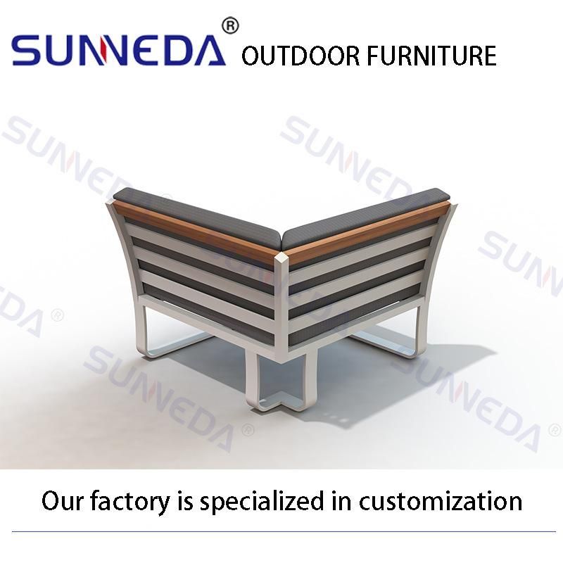 Luxury Garden Furniture Aluminum Frame Outdoor Sofa Garden Sofa Sets