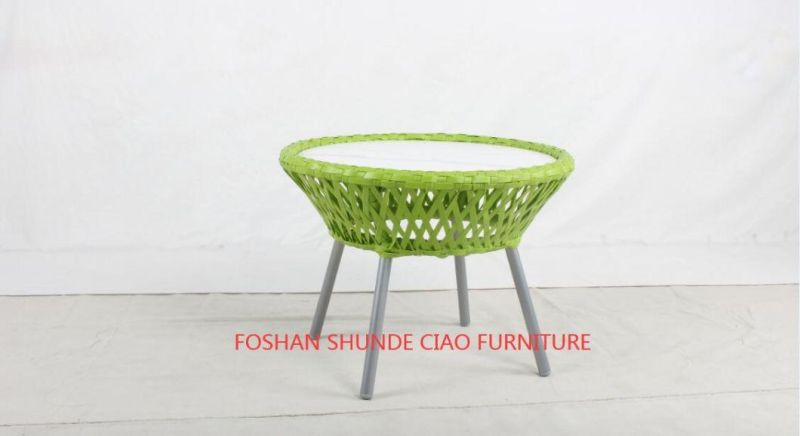 Hot Selling Europe-Style Garden Furniture Rattan Luxury Outdoor Coffee Table