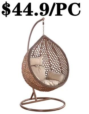 Modern Wicker Outdoor Rattan Egg Garden Patio Hanging Swing Chair