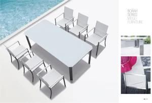 Outdoor Patio Dining Chair with Metal Legs