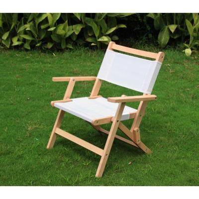 Outdoor Patio Foldable Furniture Solid Beech for Outdoor Camping and Indoor Wood Chair