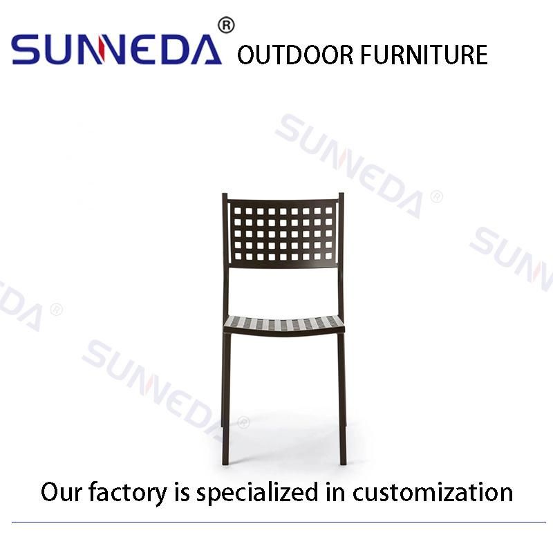 Studio Colorful Fashion Crafted Aluminium Alloy Metal Outdoor Chairs Furniture