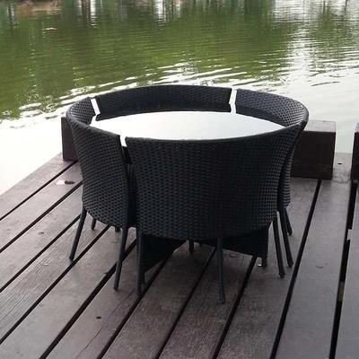 Outdoor Rattan Chair Five Piece Combination Courtyard Outdoor Household Storage