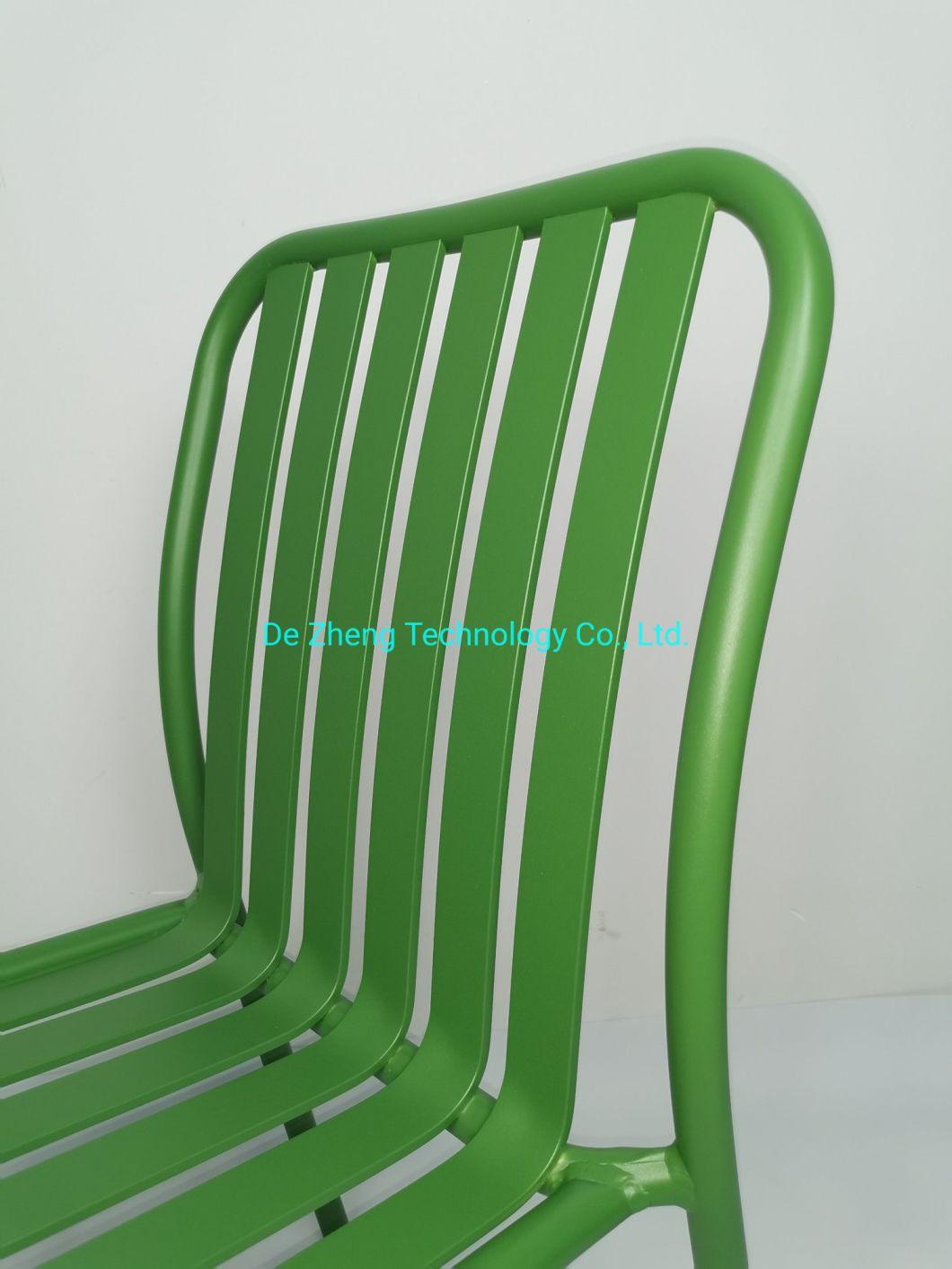 China Supplier Factory Direct Aluminum Slat Modern Outdoor Bistro Dining Set