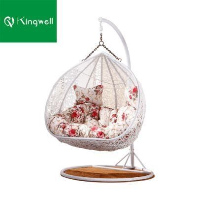 Leisure Simple Wholesale Customized Patio PE Rattan Hanging Garden Swing with Double Seat