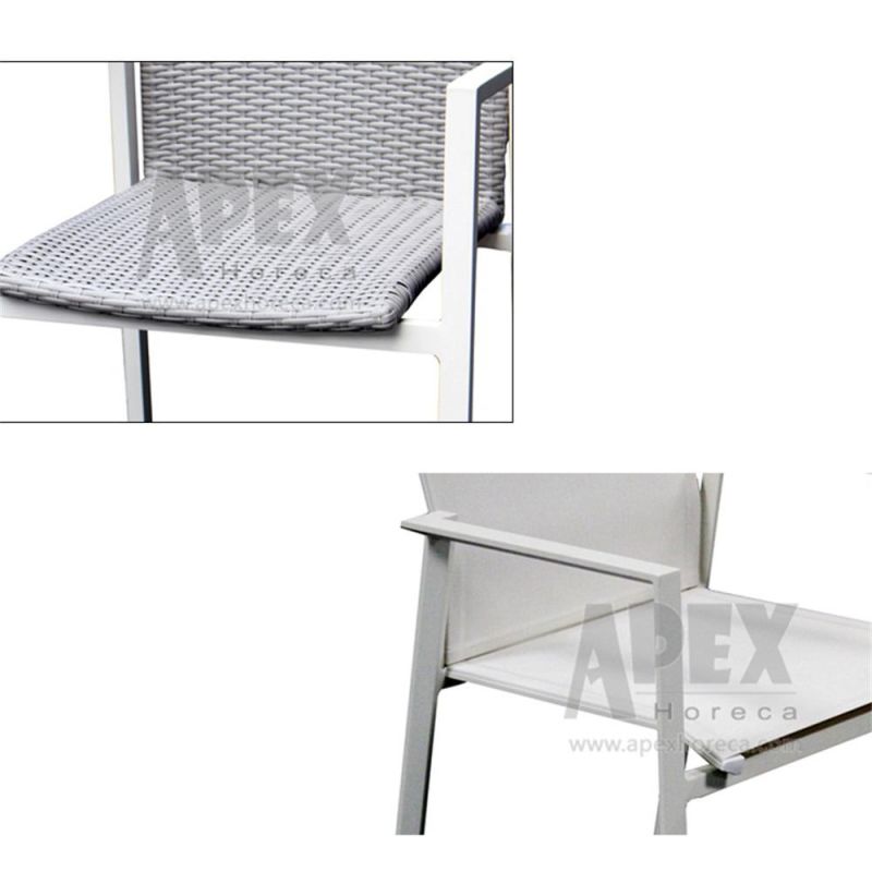 Modern Outdoor Furniture Garden Armchair Design Aluminum Dining Chair Wholesale