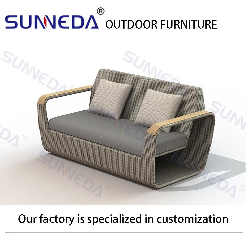 Garden Leisure Furniture Outdoor Rattan Chair Patio Sofa Sets with Table