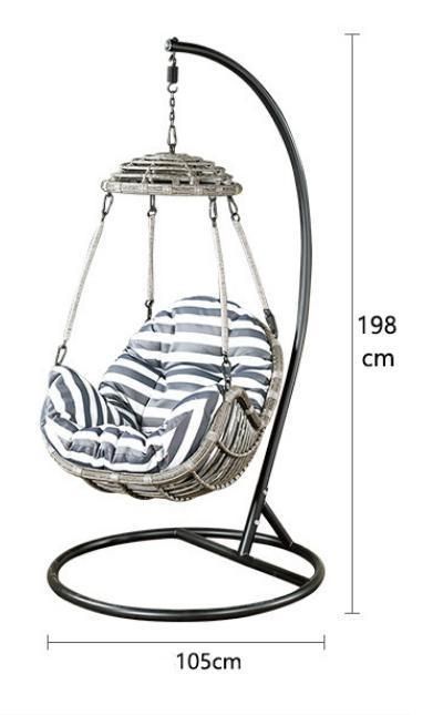 Modern Patio Single Lounge Hotel Hanging Hammock Garden Swing Chair