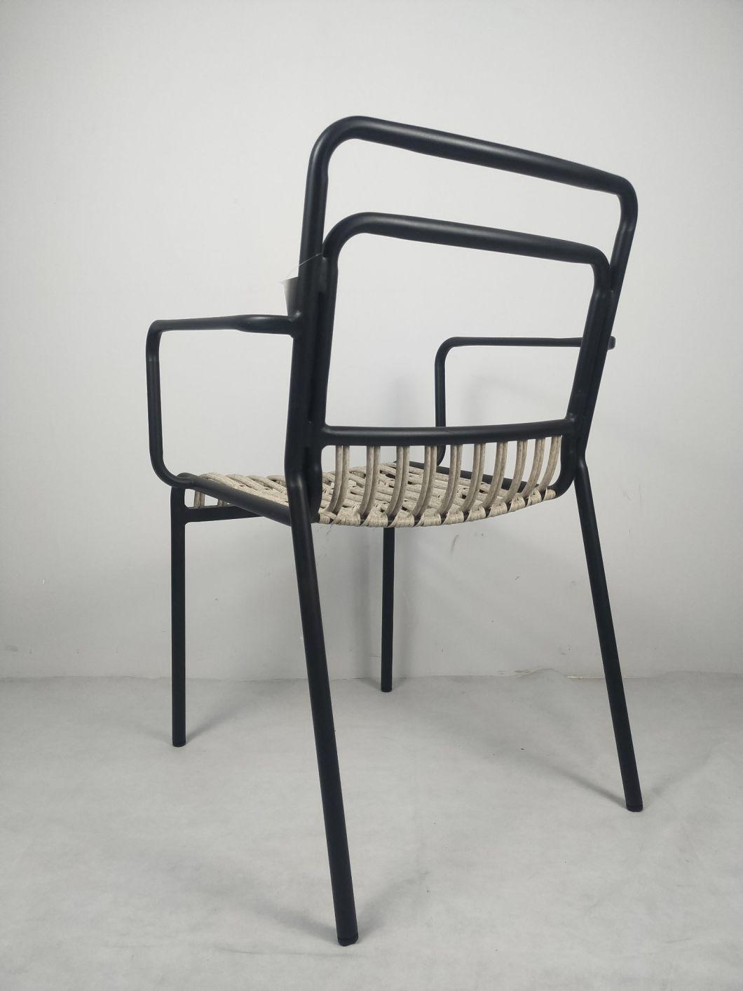 Top Quality Waterproof Project Customized Wicker Stackable Outdoor Cafe Chairs