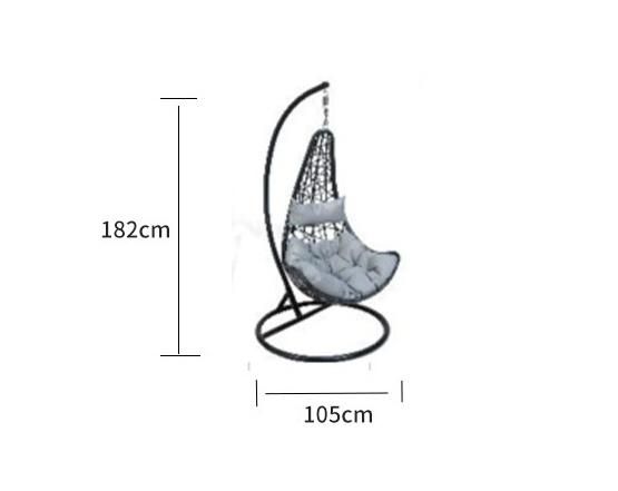 Wholesale Garden Outdoor Indoor Patio Lounge Rattan Padded Swing Chair