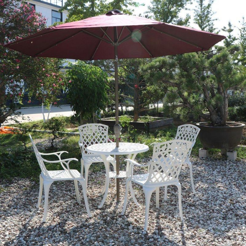 Kd Casual Live Aluminum Bistro Set 5 PCS Dinner Table Set and Chairs