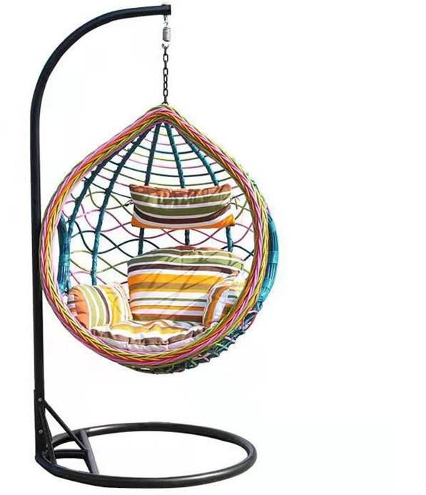Outdoor Home Patio Garden Rocking Rattan Hanging Wicker Swing Chair
