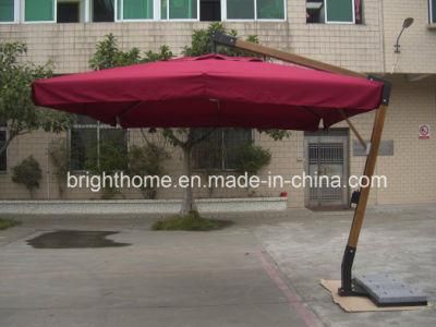 Outdoor Patio Garden a-Garde Wood Hard Umbrella