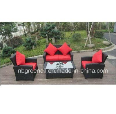 Wicker Rattan Living Room Sofa Set Garden Furniture with Aluminum Frame