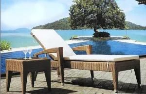 Outdoor Water Resistant Garden Sun Leisure Lounge with Mini Table