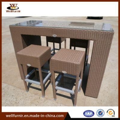 Rattan Bar Stools/Rattan Counter Height Stools Chair/Bar Table Set