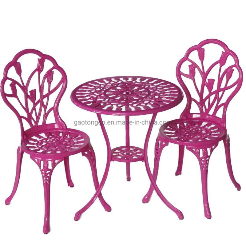 High Quality Outdoo Garden Furniture Cast Aluminium 4 Seats Garden Dining Set