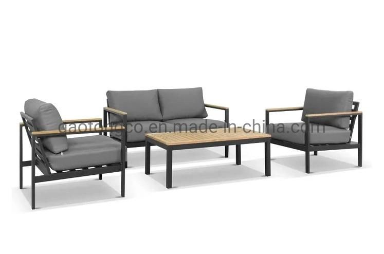 Aluminum Profile Outdoor Sofa Furniture White Color Leisure Outdoor Sofa Sets