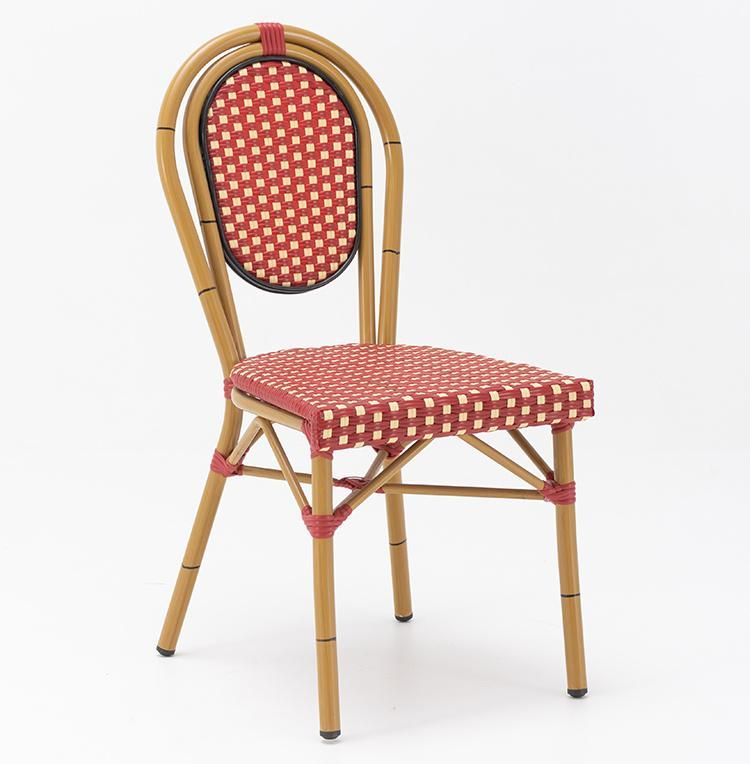 Vangarden Weatherproof Outdoor French Bistro Chair Rattan Wicker