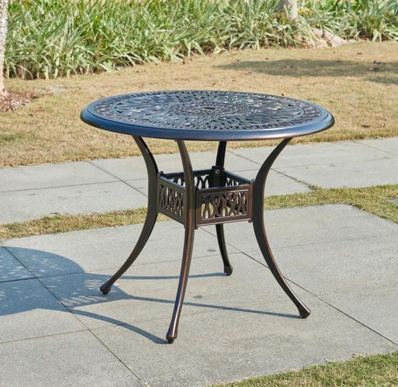 Outdoor Decoration Durable Cast Aluminum Table