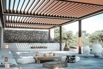 Aluminum Multiple Pergola with Waterproof Tilting Lamellas