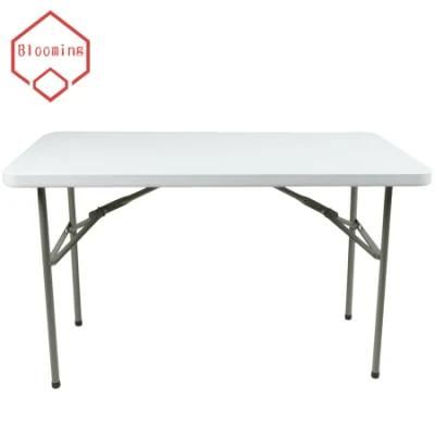 Wholesale 24&quot; X 48&quot; 4FT White Plastic Folding Table for Indoor Outdoor
