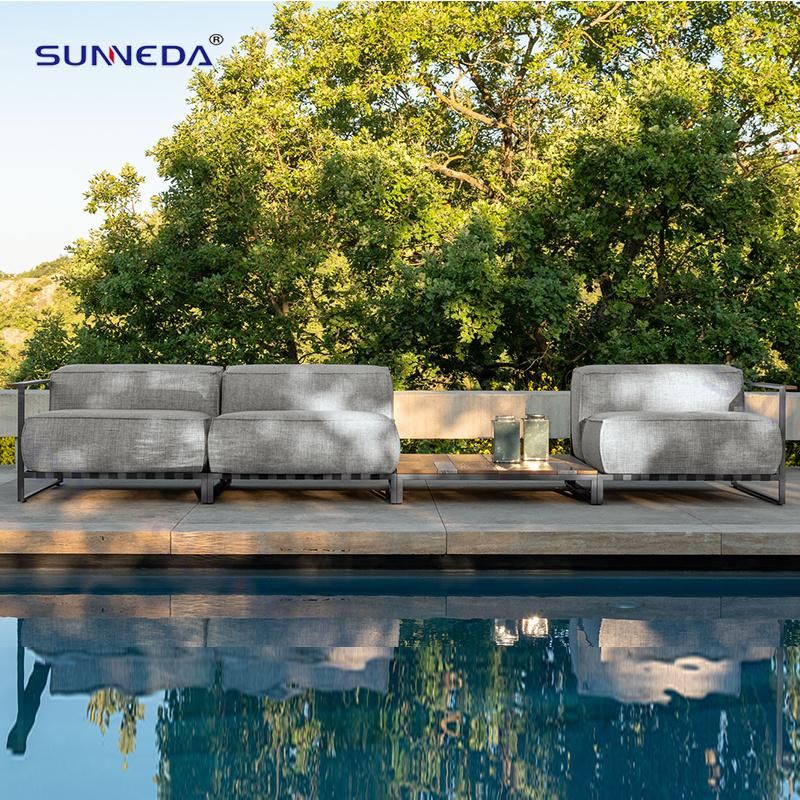 Luxury Hotel Aluminum Sofa Set Leisure Poolside Garden Outdoor Chair