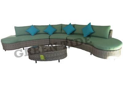 Classic All Weather Outdoor Garden Furniture Rattan Corner Sofa Set 4PCS