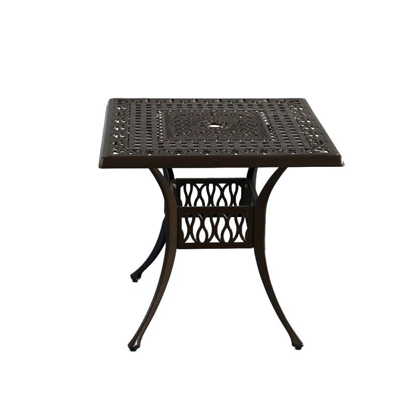 High Quality Outdoo Garden Furniture Cast Aluminium 4 Seats Garden Dining Set
