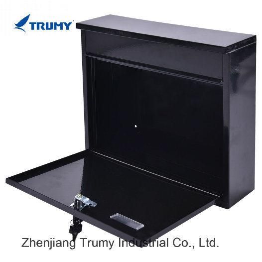 Trumy Large Iron Locked Letterbox/Mailbox Outdoor Letter Box